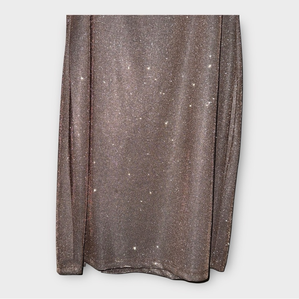 Q NWT Sparkling Brown Slip Dress - Picture 11 of 11